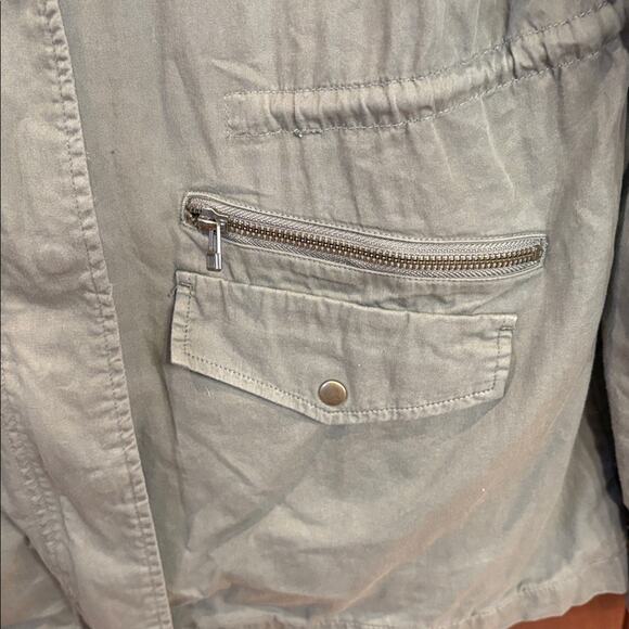 Lily Aldridge for Velvet Olive Green Jacket Cotton Size XL - Picture 5 of 12